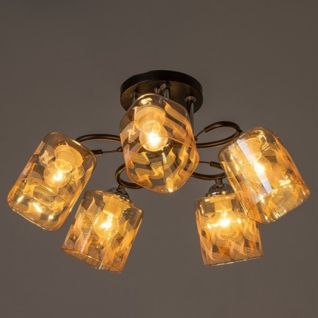 Arnella chandelier 5he27 40W Black 58x58x27 cm Bayerlux-2
