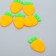 Decor for creativity rubber "carrot" set 12 pcs 4x3 cm