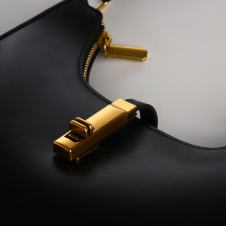 Female bag Textura, small size, black color-5