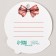 Schildik for a gift “Happy New Year!”, New Year's Wreath, 6.5 x 7 cm, New Year