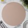 Serving napkin on the table "TEM", D = 38 cm, peach color
