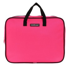 Folder with handles textile A4, 360 x 290 x 70 mm, Erich Krause Neon Pink, neon/pink, 54670