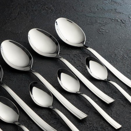 Set of dining room "Triumph", 24 items, thickness 2 mm, souvenir box, silver color-3