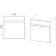 Viant Tumba "Malta" 1 box, suspended, 380x460x500 mm, with a COMO 50 shell