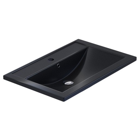 Sink uperwood Foster Quartz 70 cm, quartz, black matte, space-3