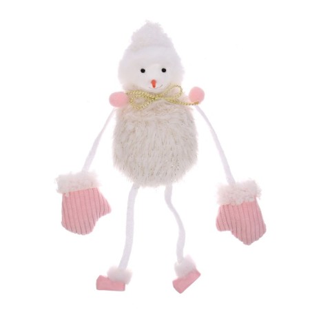 Soft toy "New Year", 22 cm, white color, species mix-2