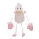 Soft toy "New Year", 22 cm, white color, species mix