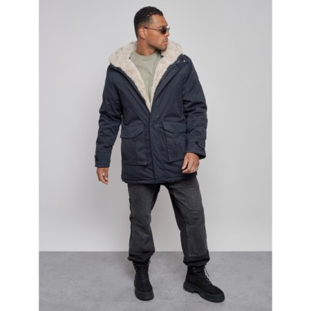 Winter male park, size 54, dark blue color-9
