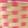 Wicker basket, 21 x 21 x 10/24 cm, bamboo, pink