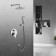 The shower system Vincea Esse VSFW-1E1ch, built-in, tropical shower, shower, chromium 1001402