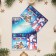 Postcard "Letter to Santa Claus" Glitter, Congrev, House, 12.5 x 19.4 cm