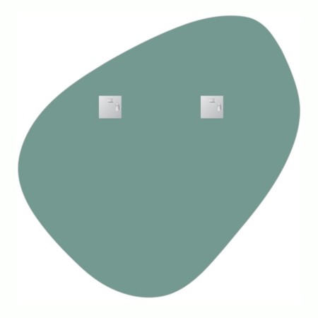 Mirror with a polished edge EvoForm, 90x90 cm-2
