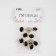A set of plastic buttons on the leg, d = 15 mm, 10 pcs, black color