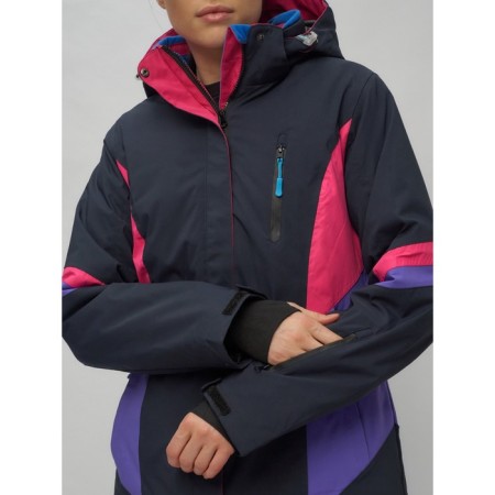 Ski suit, size 44, dark blue color-4