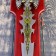 Souvenir sword on a tablet, color application on the blade, 52 cm