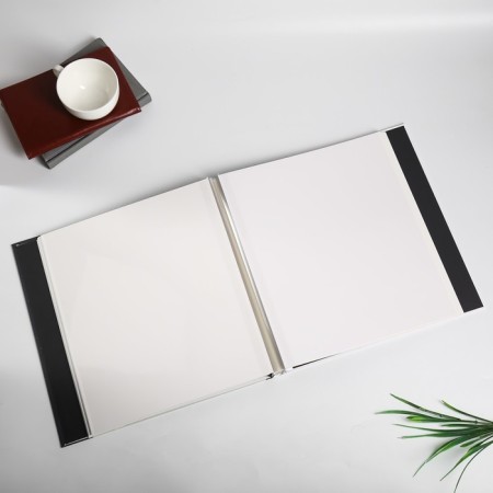 Photo album magnetic 20 sheets "Bear over tea" density 500 g 33x33x3 cm-2