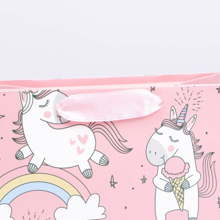 Gift package, packaging, “unicorns and rainbow”, 14 x 11 x 6.5 cm-2