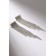 Hanging earrings with rhinestones "Waterfall" a large square, white color in silver, 10 cm