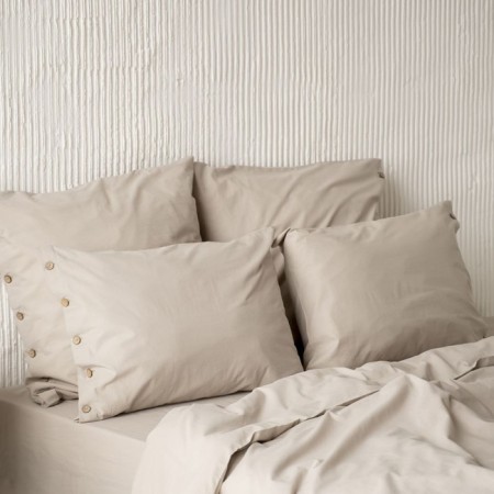 Pillow Pillowcase "Boyle", size 50x70 cm, gray color, 2 pcs