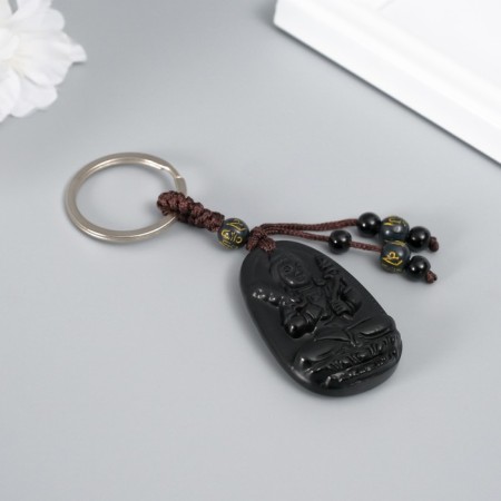 Plastic keychain "Guardian of the natal buddha - hollow Bodhisattva" h = 10.5 cm-1