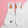 Women's socks kaftan "fire" p. 36-39 (23-25 ​​cm), white