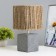 Board "Kare" E27 40W gray 15x15x29 cm Risalux