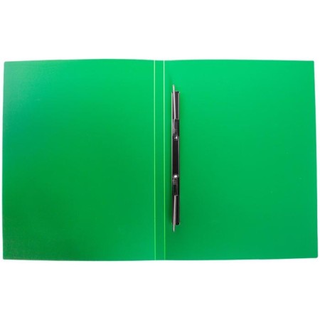 A folder with an A4, 500 μm plastic heater, a root of 14 mm, calligrata, up to 100 sheets, green-1
