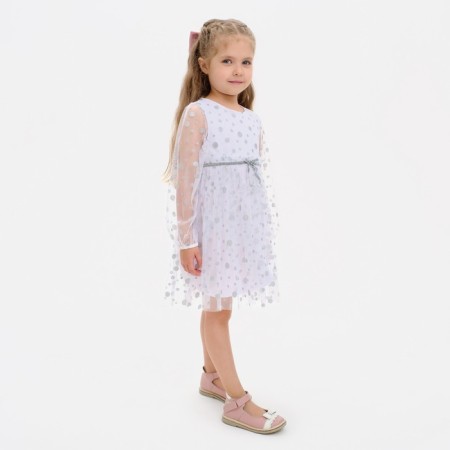 Baby dress "Snowflake" Kaftan p. 34 (122-128 cm)-5