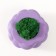 Concrete Kashpo "Bubbles" with moss purple 8x8x5cm (moss green stabilized)