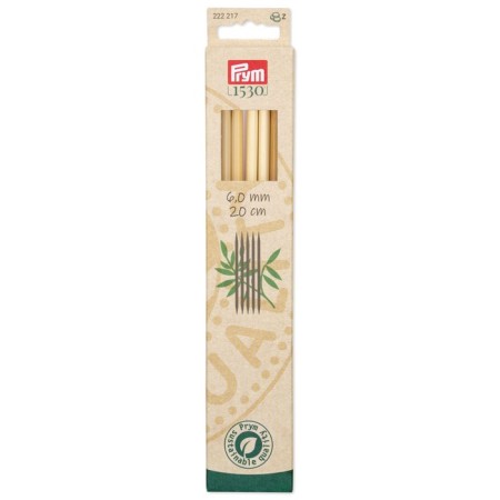 Sachs, bamboo, 6.0 mm/20cm knitting needles, 5 pcs