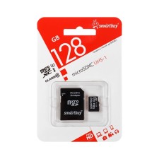 Memory of memory Smartbuy Microsd, 128 GB, SDXC, UHS-I, class 10, with adapter SD