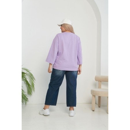 Female trousers, size 62, dark blue color-3