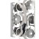 Sconces silk, 1x40W E14, smoky color