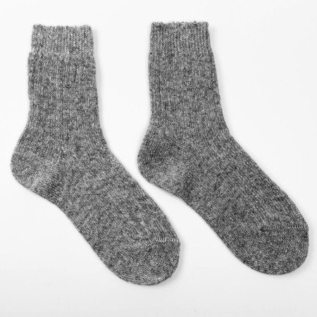Socks children's woolen rubber color gray, size 22-2