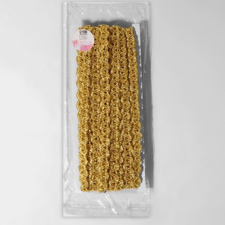 Decorative braid, 10 mm, 10 ± 1 m, gold color-2