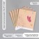 Scrapbooking paper bilateral "flowers and leaves" density 180 grams set 10 pcs 15.5x17 cm 1071