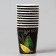 A set of paper utensils disposable avocado ”, 6 plates, 6 glasses, 1 garland