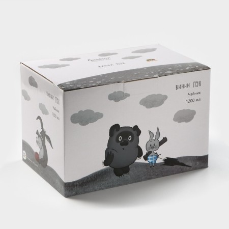 Porcelain kettle "Winnie Puh", 1200 ml-13