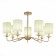 Ceiling EVOLUCE lamp. Sle108002-07. Rita. 7x40 W, E14, 75x75x44 cm, golden color