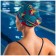Hat of swimming adult, fabric, girth 54-60 cm