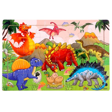 Puzzle "Dinosaurs", 30 details-4