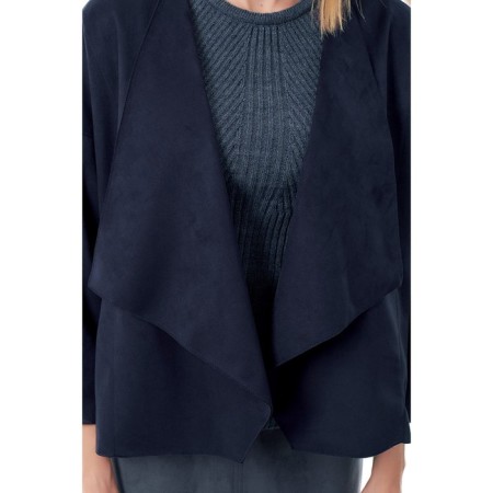 Cardigan female, size 44, blue color-4