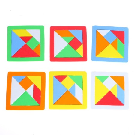 Puzzle "Tangram" 12 × 12 cm, mix-2