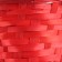 Wicker basket, d16x10xh32cm, red, bamboo