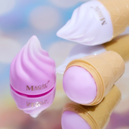Lip balm "Ice Cream in a glass", mix-4