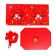 New Year. Box a gift New Year's folding "Santa Claus in the box" 15x15x15 cm.