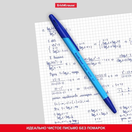 Ballic handle Erichkrause R-301 Neon Stick, node 0.7 mm, blue ink, writing length 2000 meters, mix-1