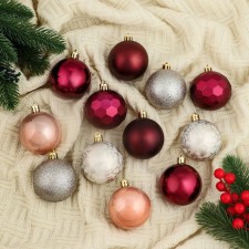 Set of balls Plastic D-6 cm, 12 pcs 