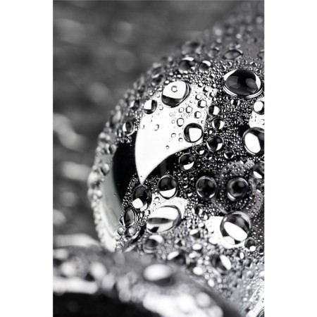 Anal plug Metal by toyfa, silver, diamond, 10 cm, d = 3 cm-5