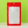 SIP-LOK package with a window, with euroslot, red, 12 x 18 cm